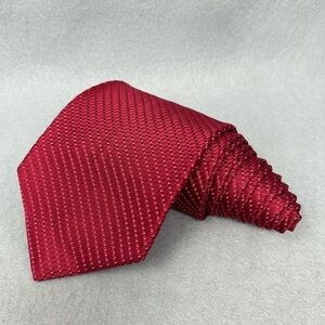 Daniel Cremieux Men's 100% Silk Necktie Geometric Red, 4 x 59